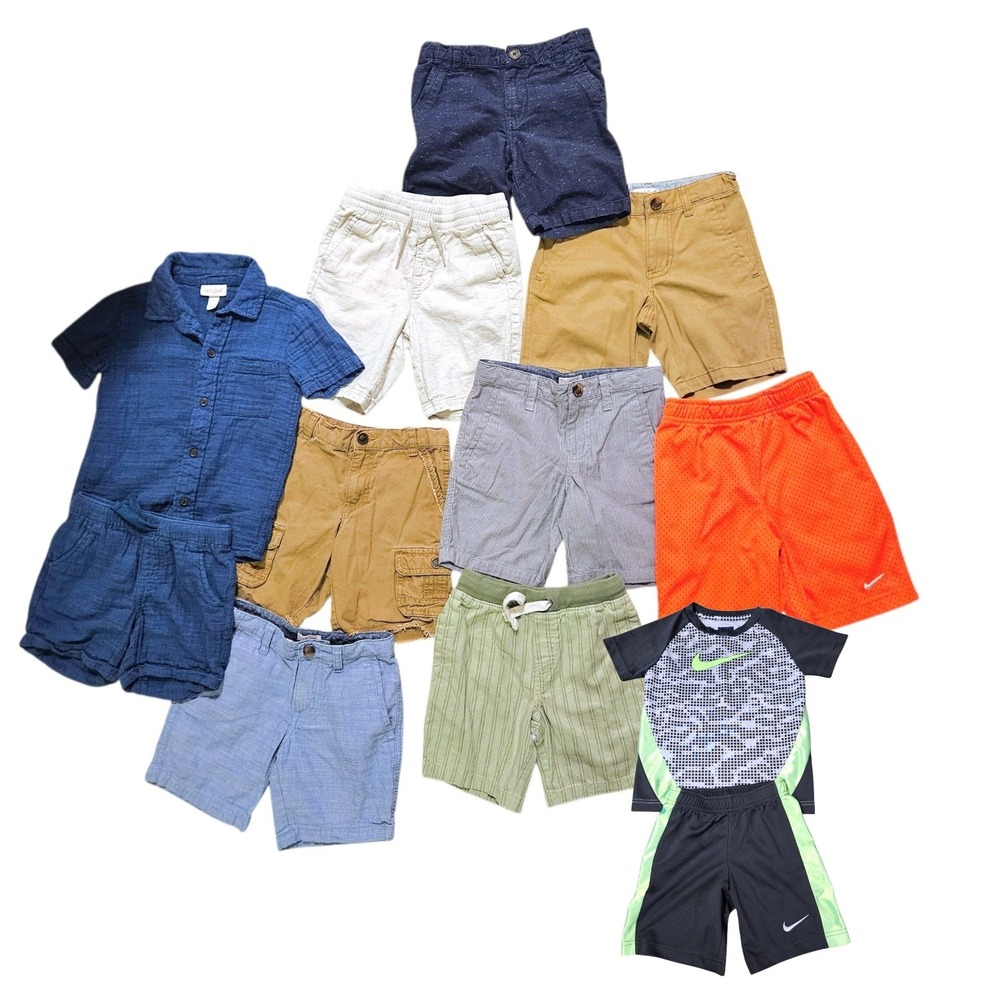 Boys 5/5T Summer Clothing Lot Cat & Jack Nike OshKosh Shorts Bundle - Picture 1 of 16